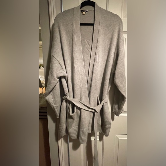 J Crew Cashmere Relaxed Fit Open Cardigan Sweater, size L/XL - Picture 2 of 5